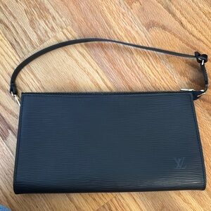 Louis Vuitton Black Pouchette Bag